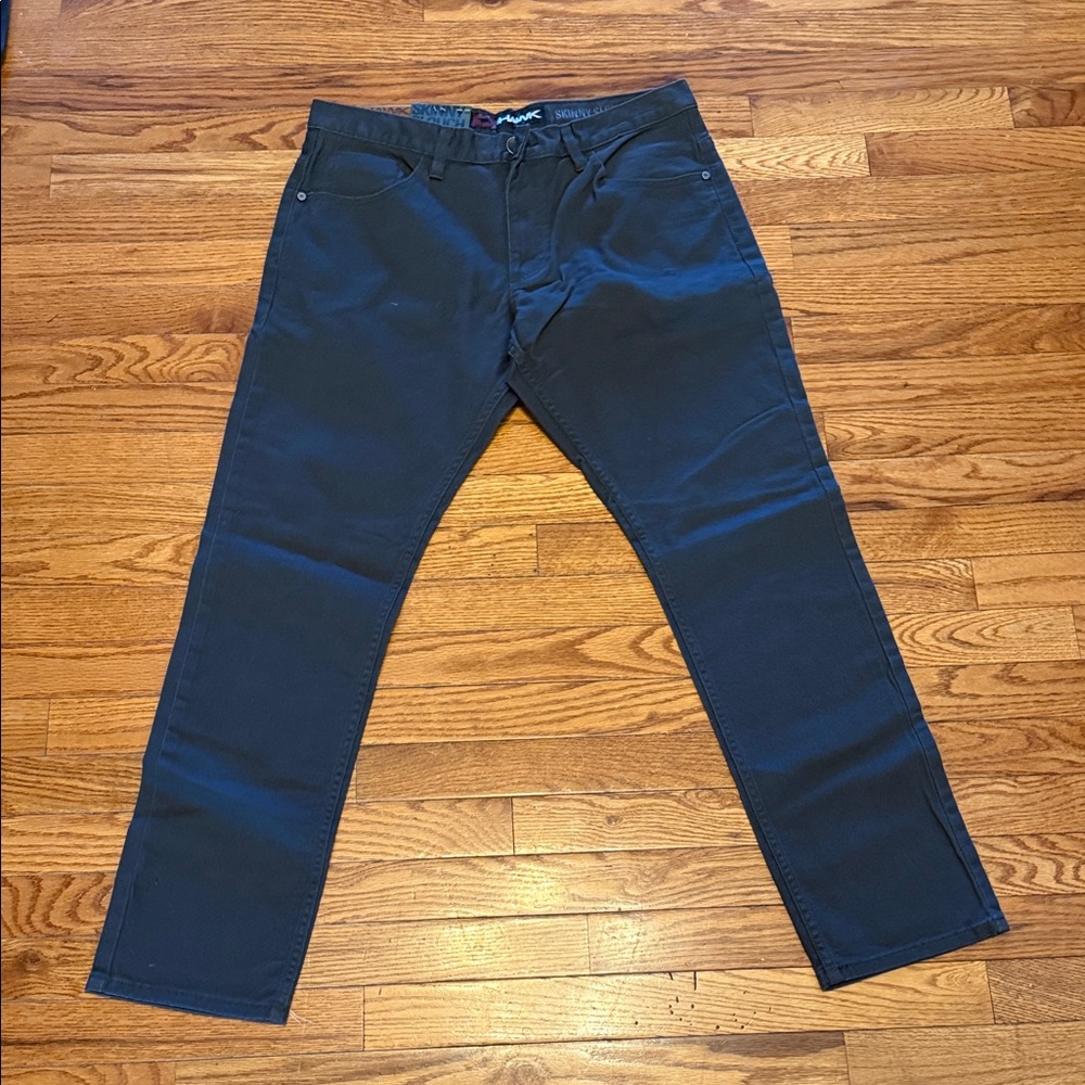 Tony Hawk Skinny Slouch Charcoal Gray Skateboard Pants NWT